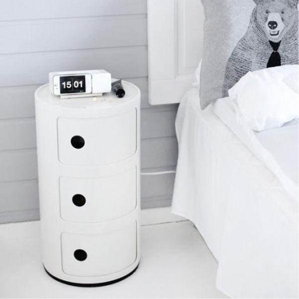 Patio Style - Round Componibili Storage - 3 Elements - White
