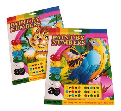 Bulk Pack 4 x Paint-By-Number Arts &amp; Craft Set