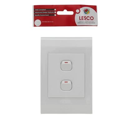 Bulk Pack 4 x Lesco 1 Way 2 Lever Switch