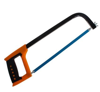 Bulk Pack 4 x Flat-Frame Hacksaw With 300mm Rubber Handle
