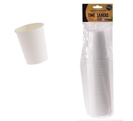 Bulk Pack 4 x Disposable Foam Picnic Cups Pack Of 40 - 250ml