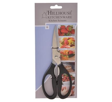 Bulk Pack 4 x Hillhouse 21cm Kitchen Scissors - Black