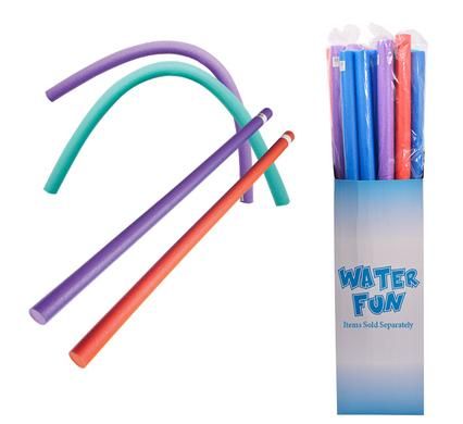 Assorted Water Play Pool Foam Noodles - 4-Pack - 150cm Length