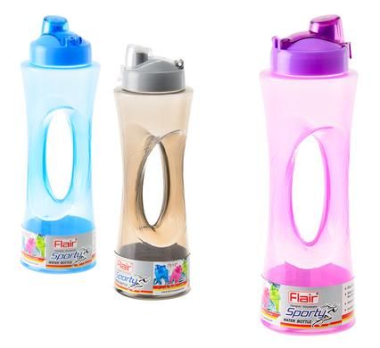 Bulk Pack 4 x Flair Sporty Water Bottle - 600ml