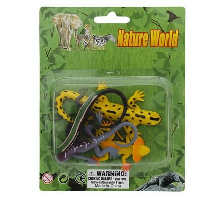 Bulk Pack 4 x Nature World Animals - Assorted Bugs &amp; Lizards