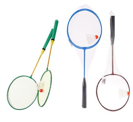Bulk Pack 4 x Badminton With 2 x Rackets &amp; Flight Set