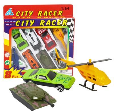 Bulk Pack 4 x City Racer 8 Piece Set