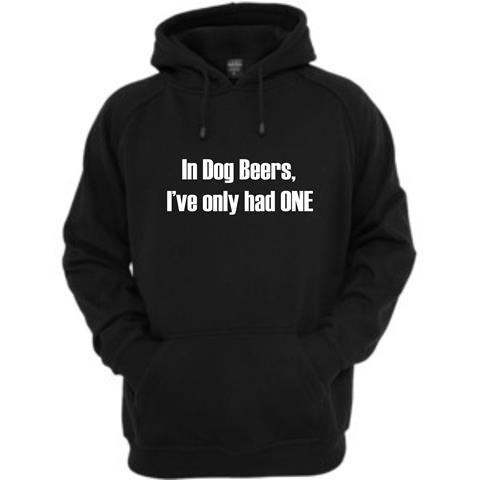 Dog Beers Front Pocket Hoodie