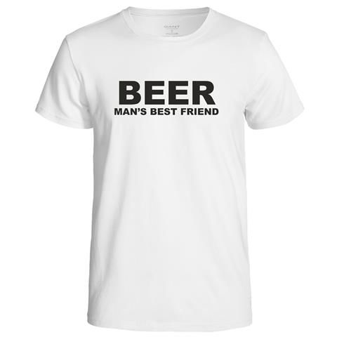 Beer Man's Best Friend Mens T-Shirt - White