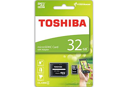 Toshiba 32GB Class 4 MicroSD Card with Adapter