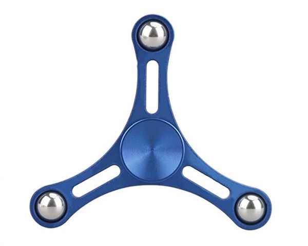 Fidget Spinner Aluminium - Blue 3 Thin Arm