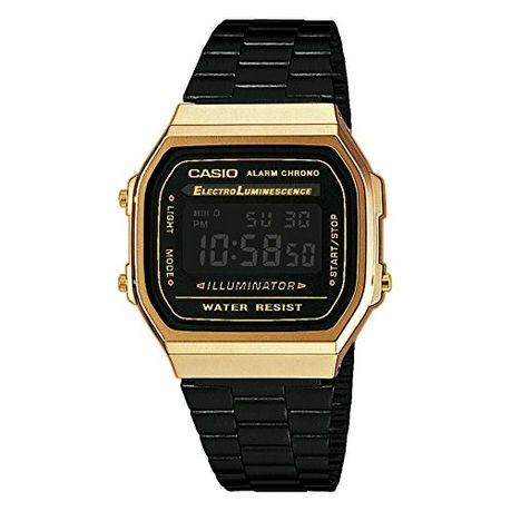 casio black retro digital watch