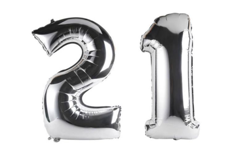 Silver Foil Number Balloon 40" - Milestone Birthday 40