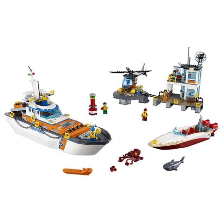 lego city coast guard boat