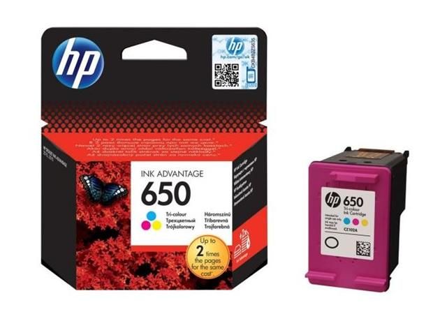 HP Original Ink Cartridge - # 650 Tri-Colour