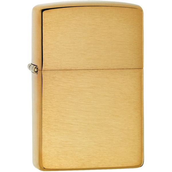 Zippo Reg Br Fin Brass W O/S B