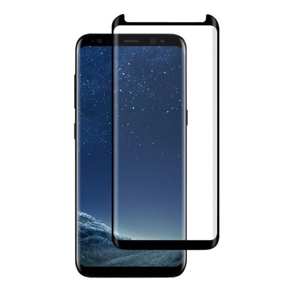 9H Tempered Glass 3D Curved Full Screen Protector Galaxy S8 Plus - Clear