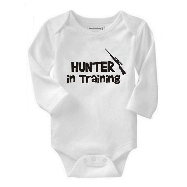 Daddy's Hunting Buddy Long Sleeve Baby Grow