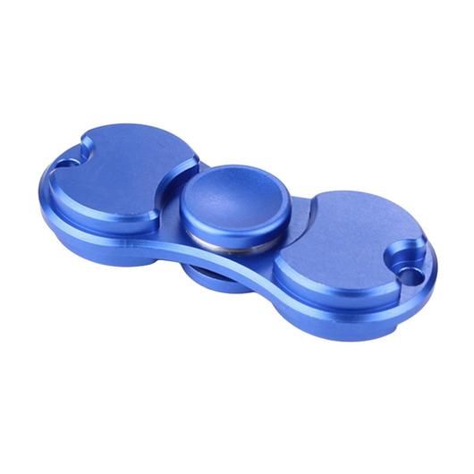 Aluminum Alloy Fidget Spinner Duo - Blue
