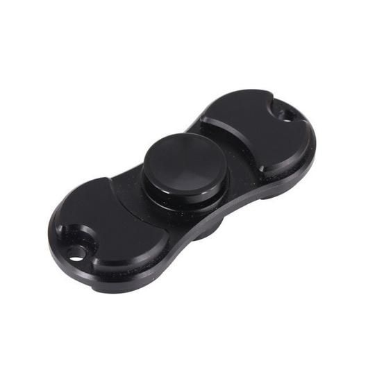 Aluminum Alloy Fidget Spinner Duo - Black