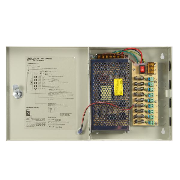 9 Camera 9 Channel 12V Dc Power Supply