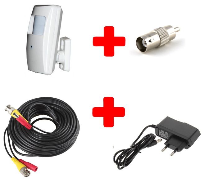Diy Hidden Pir Camera Kit With 20M Cable - Plugs Directly Into A Tv