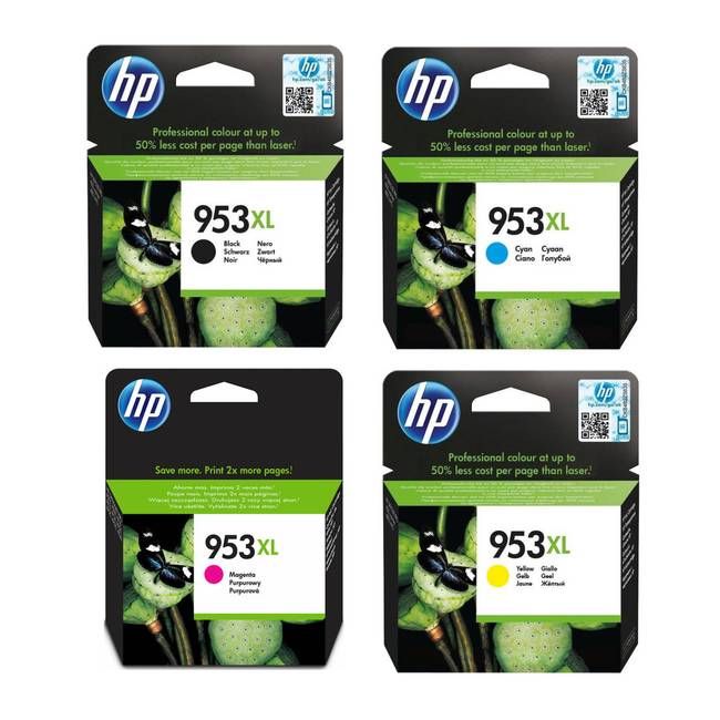 Buy Pack of 4 HP 963XL High Yield Original Ink Cartridge Set Black, Cyan,  Yellow & Magenta Online
