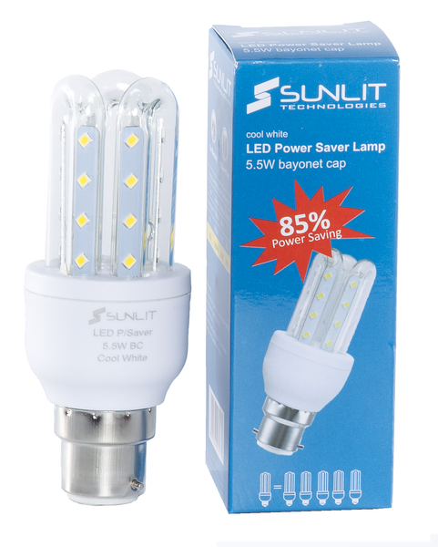 Sunlit LED B22 5.5W Light Bulb Globe - Pack of 10