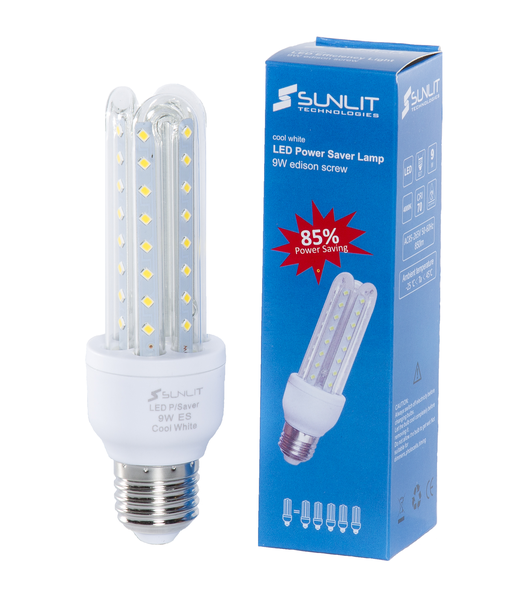 Sunlit LED E27 9W 3U Light Bulb Globe - Pack of 10