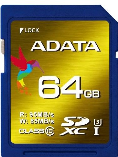 Adata Memory Card 64GB Sdxc-Uhs-I U3 Xpg