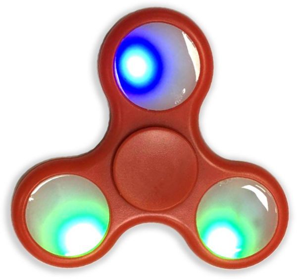 Fidget Spinner - Red Led Light Up