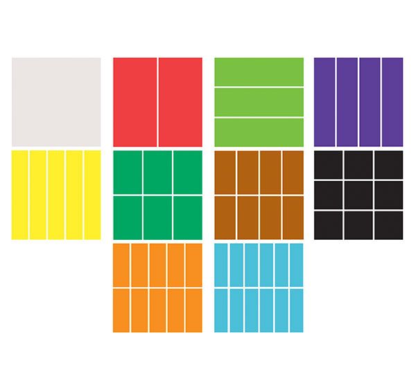 Teachers First Choice Fraction Squares Plastic
