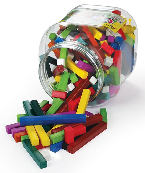 Teachers First Choice Coloured Rods Plastic - 241 Piece