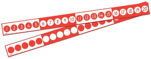 Teachers First Choice Number Line Strips 1 - 20