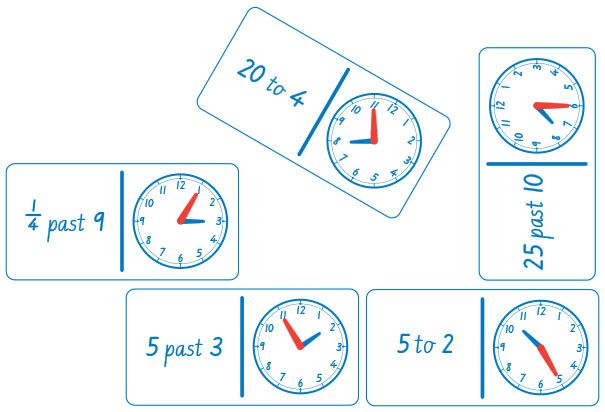 Teachers First Choice Dominoes Clock Analogue And Numbers