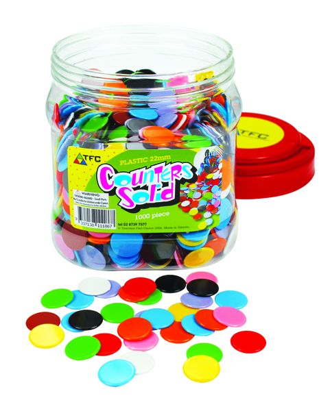 Teachers First Choice Counters 22mm Solid
