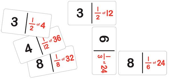 Teachers First Choice Dominoes Fraction Number Set A  Image