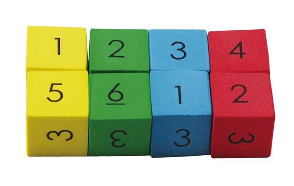 Teachers First Choice Dice 22mm 6 Face Number Foam