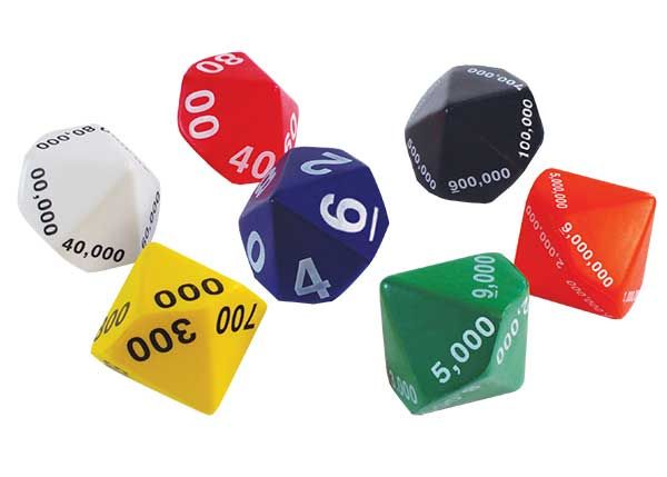 Teachers First Choice Place Value Jumbo Foam Dice
