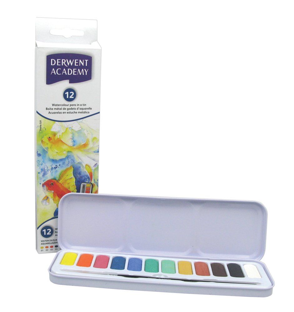 Derwent Academy Watercolour Paint Tin High Quality DAW955 Buy