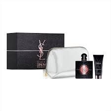 Yves Saint Laurent Black Opium Gift Set For Her 90ml EDP + Lipstick + Pouch