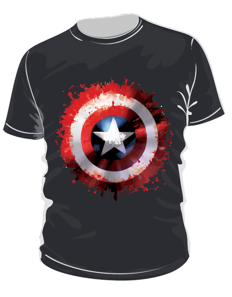 Marvel Captain America Shield T-Shirt (XL)