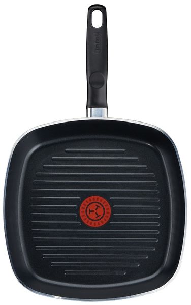 Tefal - 26cm Extra Non-Stick Grill Pan - Black