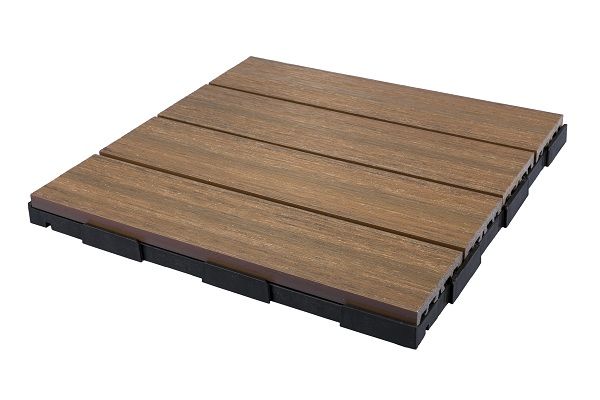 Snap Go Decking Tile Pecan 4 Tiles Online In Snap Go Decking Tile Pecan 4 Tiles