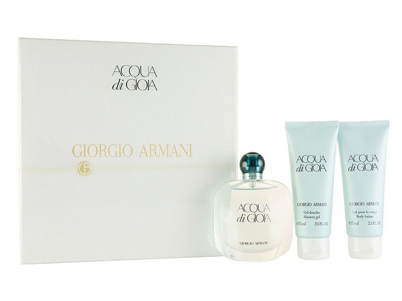Giorgio Armani Acqua Di Gioia Gift Set For Her 50ml Edp + 75ml Shower Gel + 75ml Body Lotion