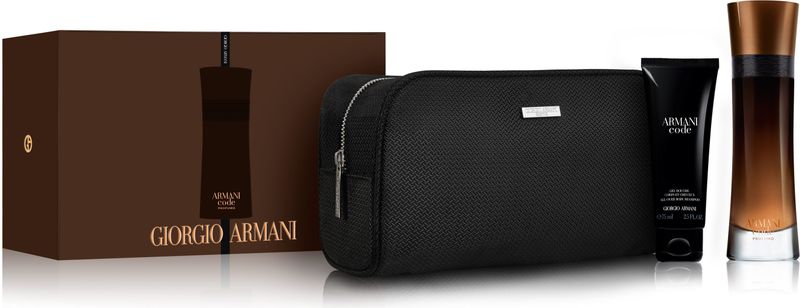 Giorgio Armani Code Profumo Gift Set For Him 110ml Edp + 75ml Shower Gel + Pouch