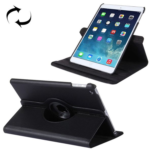 Tuff-Luv Rotating Case and Stand for iPad Air 2 / iPad 9.7" Pro - Black