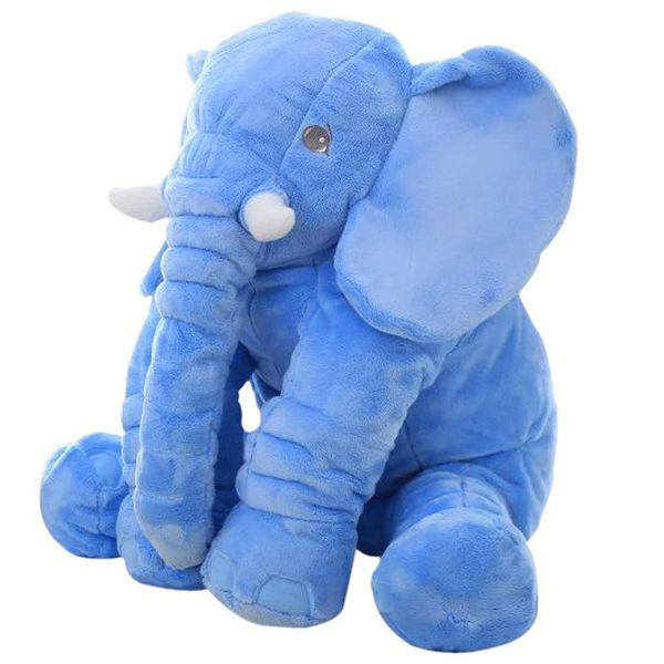 Kids Elephant Pillow Blue