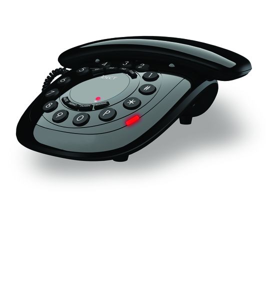 AEG Retro Design Corded Phone - Carrera Classic Black