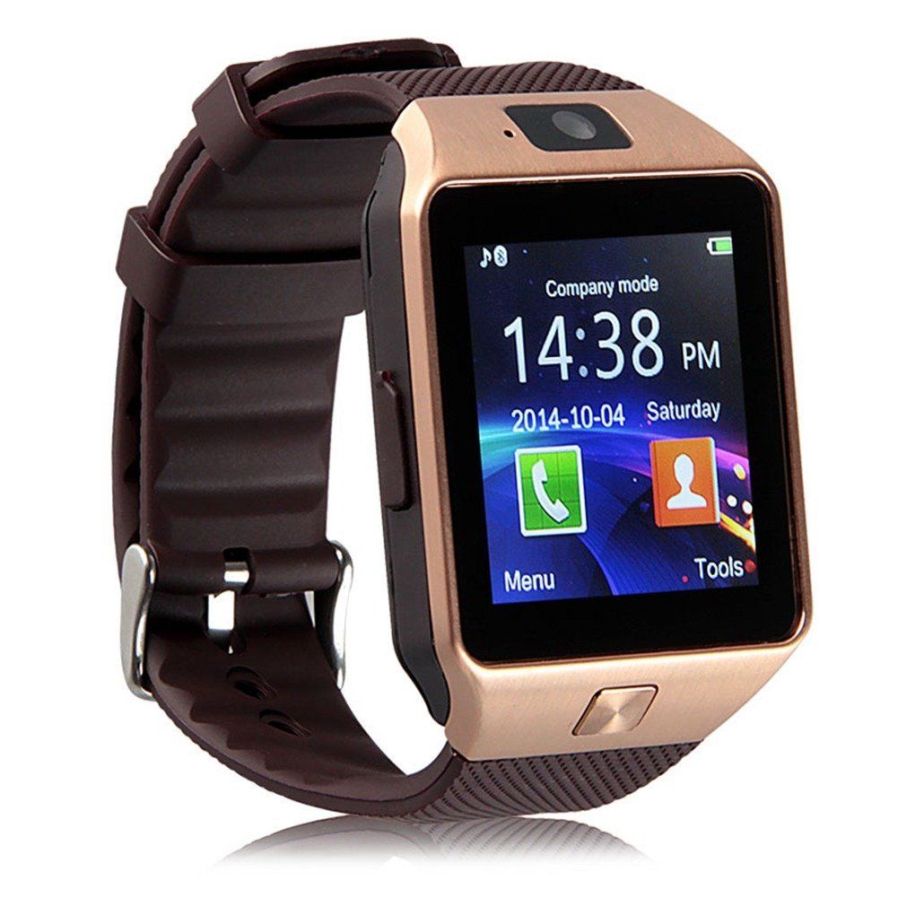 Swank DZ09 Bluetooth Smart Watch with Camera for Android Devices Gold